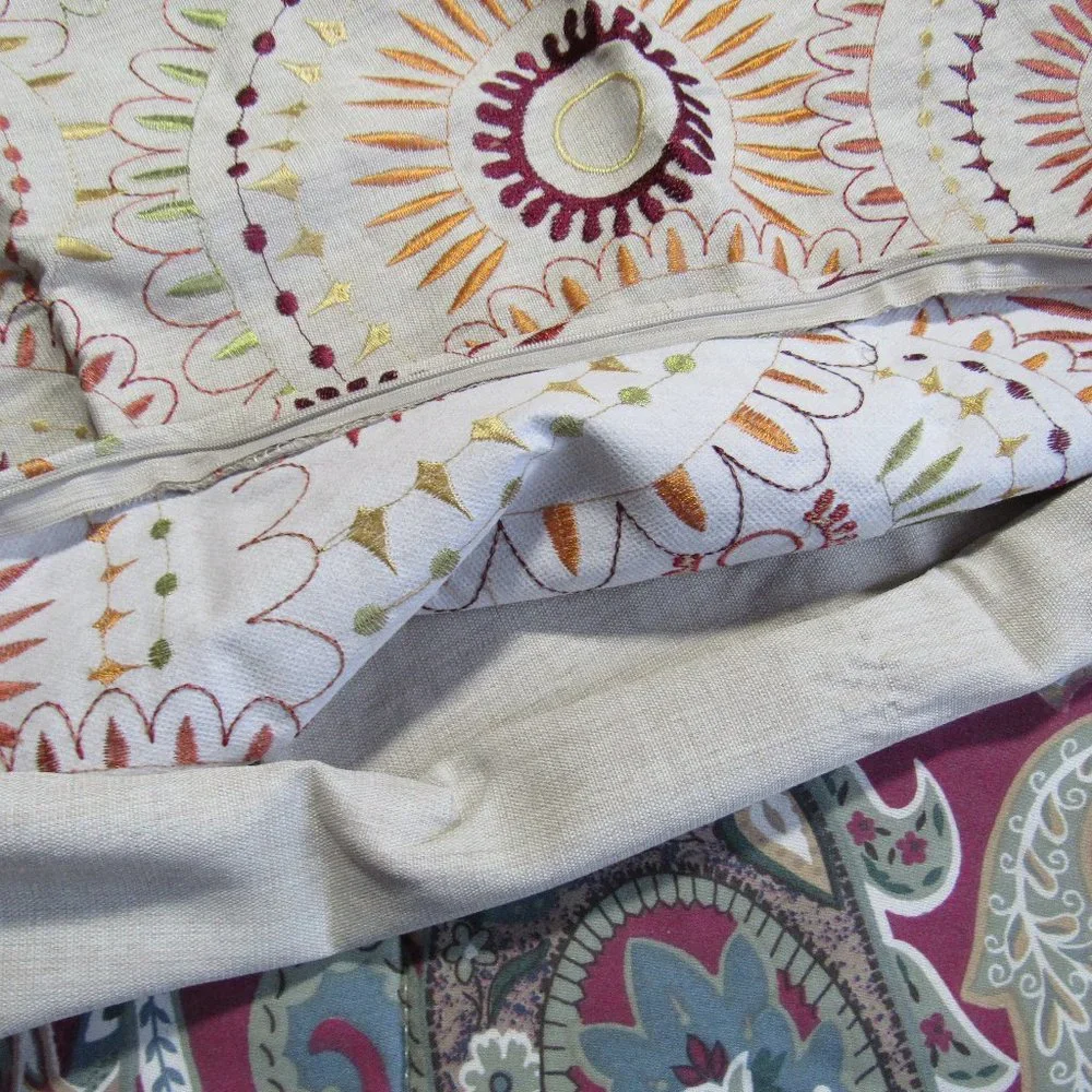 DECORATIVE EMBROIDERED PILLOW CASE 20